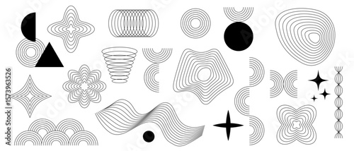A curated collection of stunning abstract geometric elements showcasing creativity and artistry