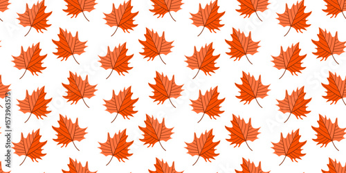 A Colorful Autumn Maple Leaves Pattern that Captures the Essence of the Fall Season