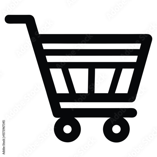 Shopping cart icon trolley commerce