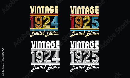 Awesome since 1925 to 1926 ,Vintage T shirt bundles .99 year old Vintage.
