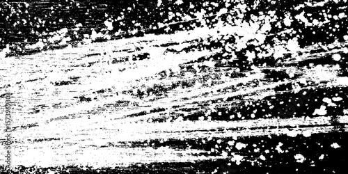 Chalk dust smear on blackboard surface for artistic and grunge design impact