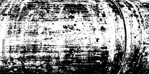 Dented steel barrel surface with paint scratches texture for grunge overlay design