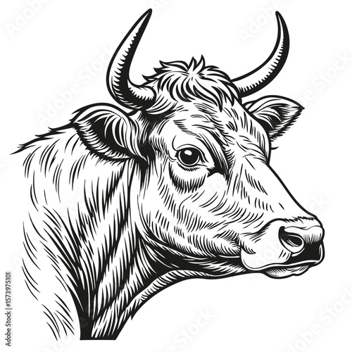 portrait of a cow