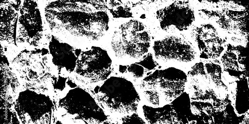 Natural dried salt crust texture with distressed rock pattern overlay for design