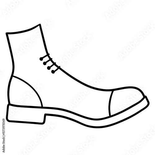 Shoe with Sock Poking Out  Icon Fun and Festive AI Graphic Design for Digital Use