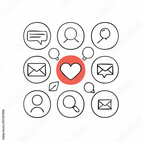 Connecting Hearts A Visual Guide to Social Media Engagement