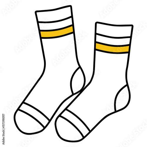Pair of Colorful Socks  Icon Fun and Festive AI Graphic Design for Digital Use
