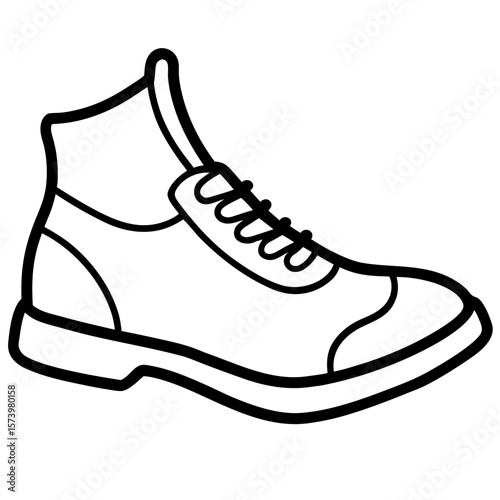 Shoe with Sock Poking Out  Icon Fun and Festive AI Graphic Design for Digital Use
