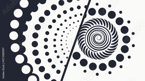 modern creative minimal abstract digital colorful