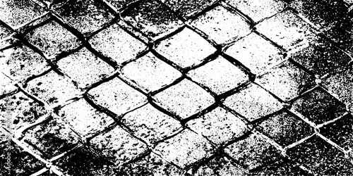 Industrial fine metal mesh texture with random bent wires for design overlay