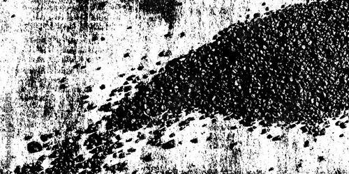 Granular coffee grounds scattered on distressed grunge paper texture