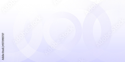 Gradient abstract background with white circle lines. Geometric line design. Minimalist line pattern. Modern futuristic concept.