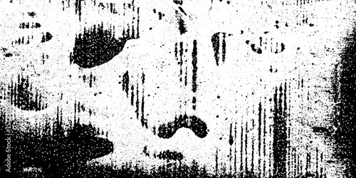 Grungy ink jet blot pattern with pixel streaks for distressed overlay design