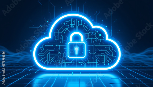 Data Security Concept Icons Representing Cybersecurity, Digital Protection, and Information Privacy