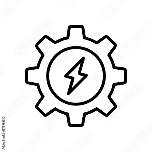 Eco Energy and Environmental Line Icons – Sustainable Power & Green Technology Vector Set