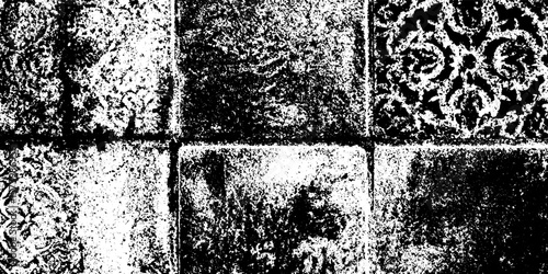 Vintage grunge mismatched tile backsplash texture for creative design