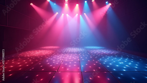 Moody Lighting Setup on Glossy Performance Floor
