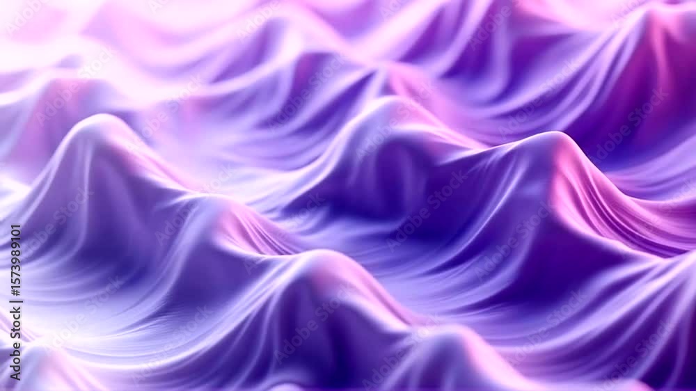 Flowing, smooth purple and pink abstract fabric