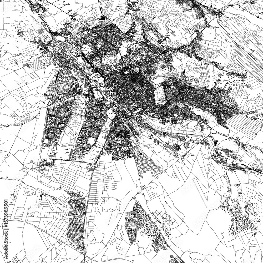 Obraz premium 3D illustration of city and urban in Chisinau Moldova