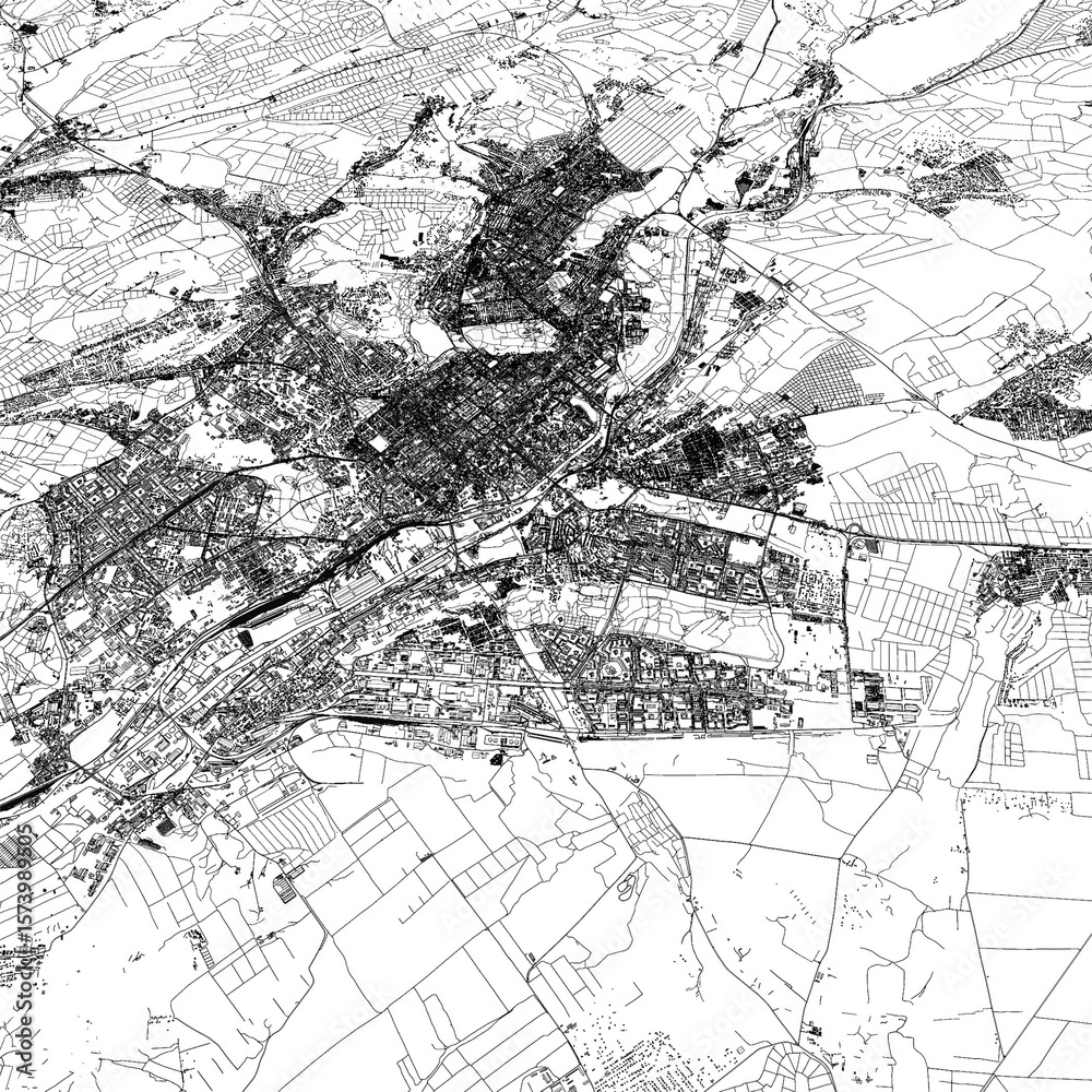 Fototapeta premium 3D illustration of city and urban in Chisinau Moldova