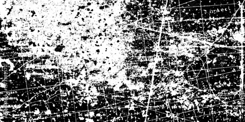 Vintage grunge map overlay with sepia tone and crease lines for creative design