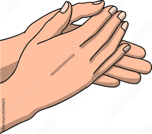 hands of the person