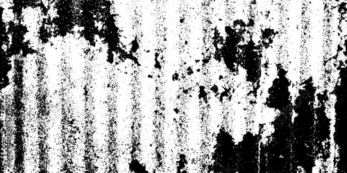 Peeling rusted paint texture on corrugated metal for urban design backgrounds