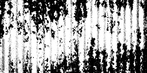 Grungy peeling rusted paint texture on corrugated metal for creative overlay and background design