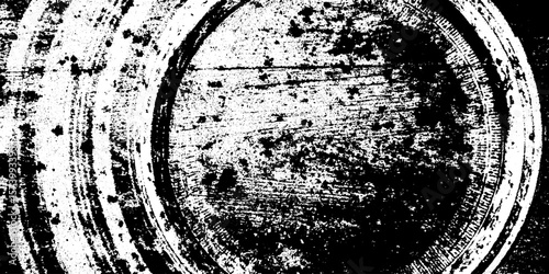 Rustic bicycle rim texture with spoke shadows and distressed grunge overlay for design