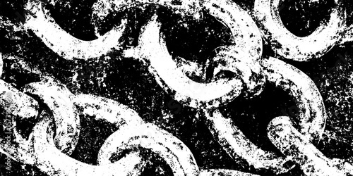 Rustic chainmail texture with oxidized rings for design and overlay effects
