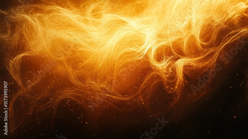 Golden light streams, creating an ethereal and dreamy smoke-like texture. Use it to add a touch of magic or luxury to your graphic design.