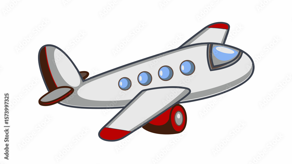 Naklejka premium illustration of airplane
