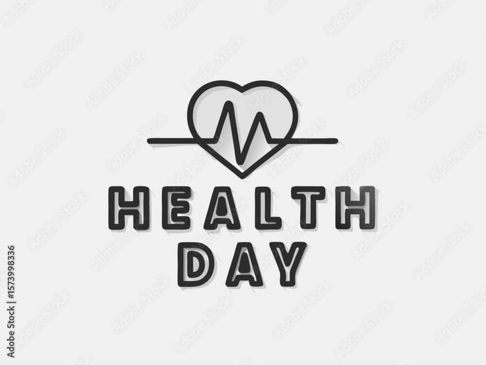Obraz premium realistic health day background design vector