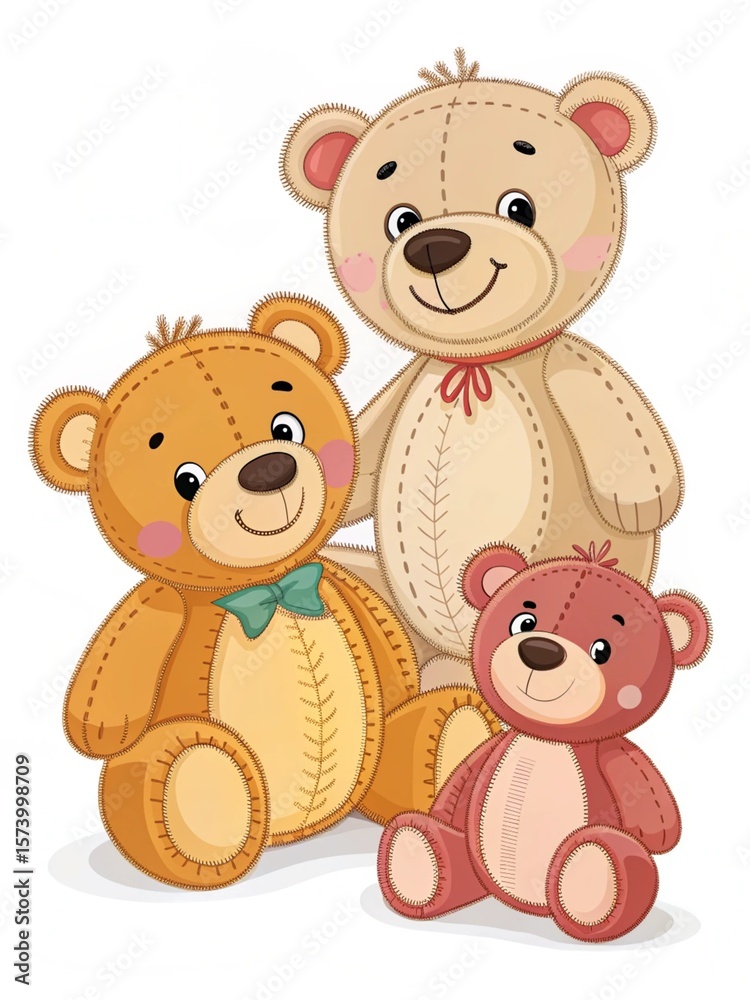 Fototapeta premium teddy bear with a gift