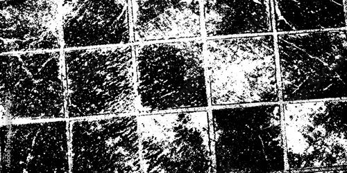 Grungy tiled bathroom floor with hairline mould and uneven texture effect overlay
