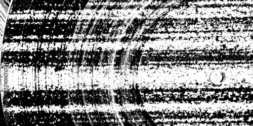 Macro view of vinyl record grooves with dust specks and grunge texture for design overlay