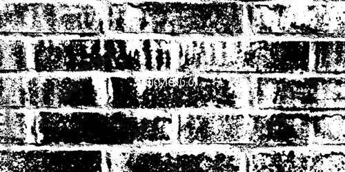Weathered brick wall texture with chipped mortar for urban design background