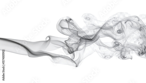 White gray smoke vapor fumes swirls shapes transparent, isolated background cutout.transparent png