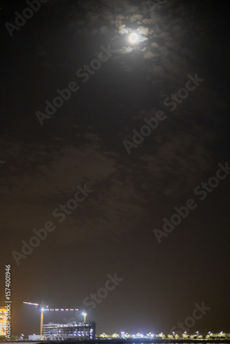 Night, moon