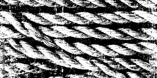 Grungy woven hammock texture with distressed fiber cords - design for overlay and background effects
