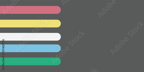 Disability pride flag. Color stripes representing a form of impairment
