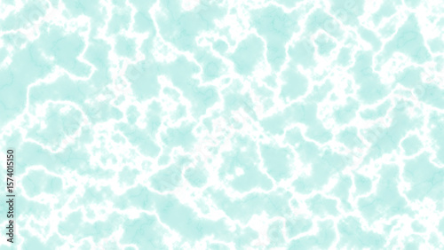 Abstract cyan and white marble texture with subtle veining and soft glow