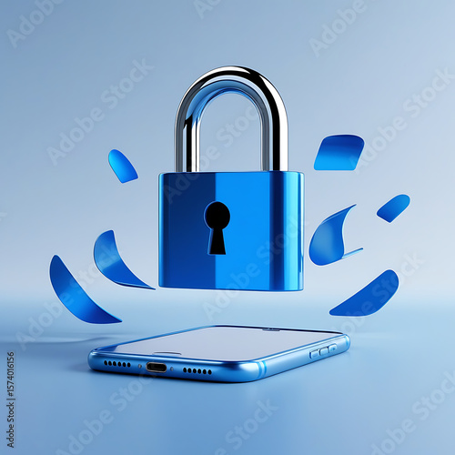 Data Security Concept Icons Representing Cybersecurity, Digital Protection, and Information Privacy