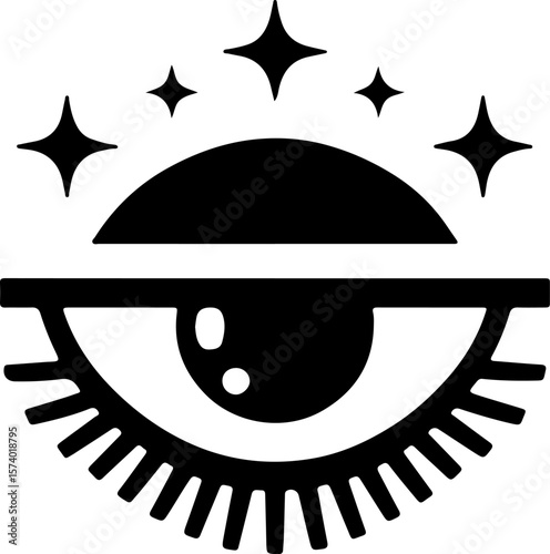 Eye of Providence Vector – All-Seeing Eye Symbol with Radiant Triangle and Rays


