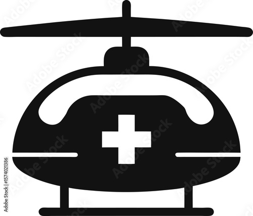 helicopter icon vector illustration