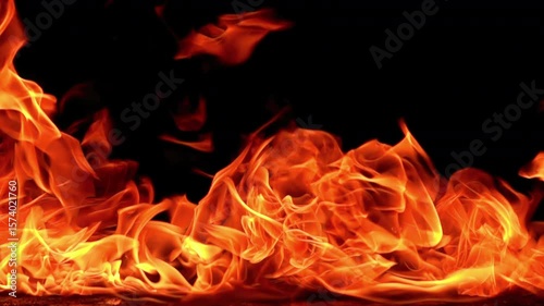 Vivid Fire in Super Slow Motion 1000fps