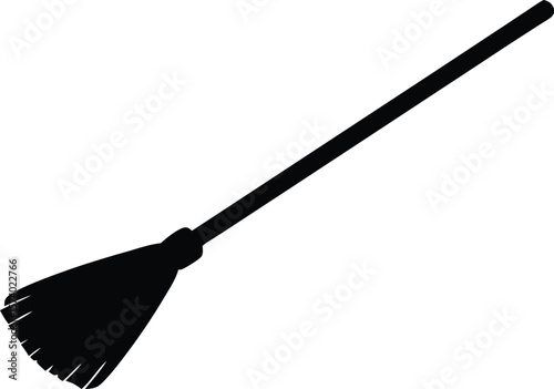 broom silhouette vector illustration