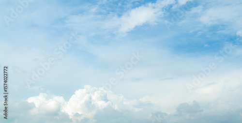 Wallpaper Mural Sky cloud blue nature background paronama web cloudy summer winter season day, light beauty horizon spring brigth gradient calm abstract backdrop air nature view wallpaper landscape environment. Torontodigital.ca