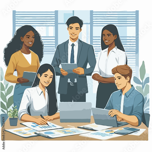 group of business people