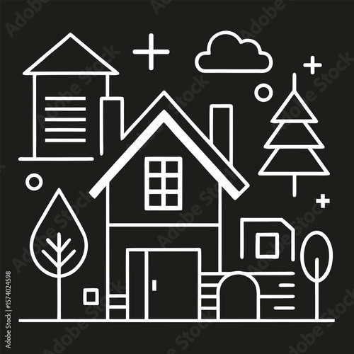Multi-Style Home Icon Set – Filled, Outline, Flat & Rounded for iOS/Android
Minimalist Home Icons – Black & White Line Set for UI/UX & Real Estate
Multi-Style Home Icon Set 